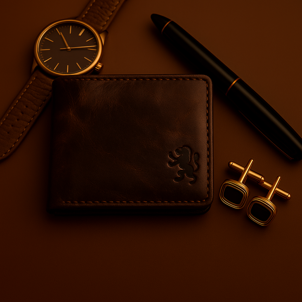 Elvarn Vintage Dark Coffee Leather Wallet for Men – 100% Genuine Distressed Bifold