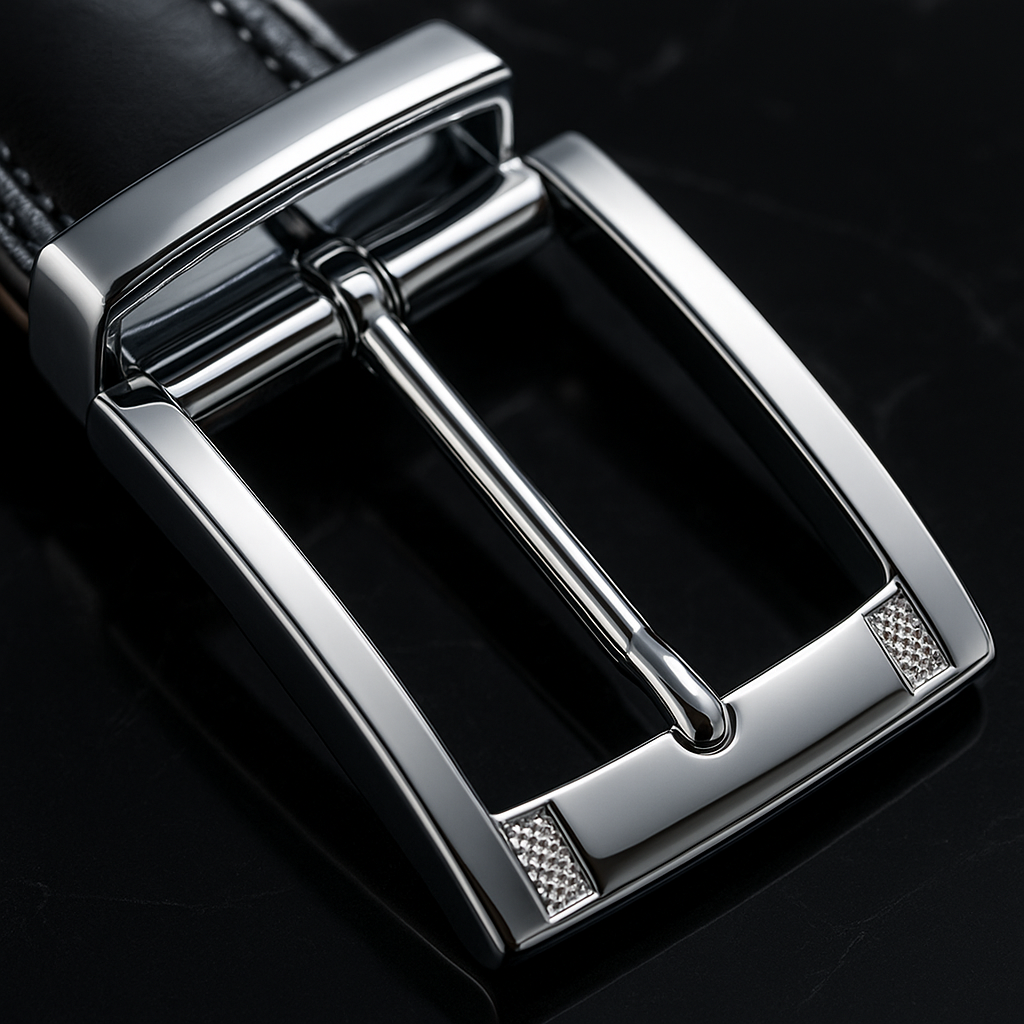 ELVARN Dual-Sided Formal Belt – Rectangular Rotating Buckle